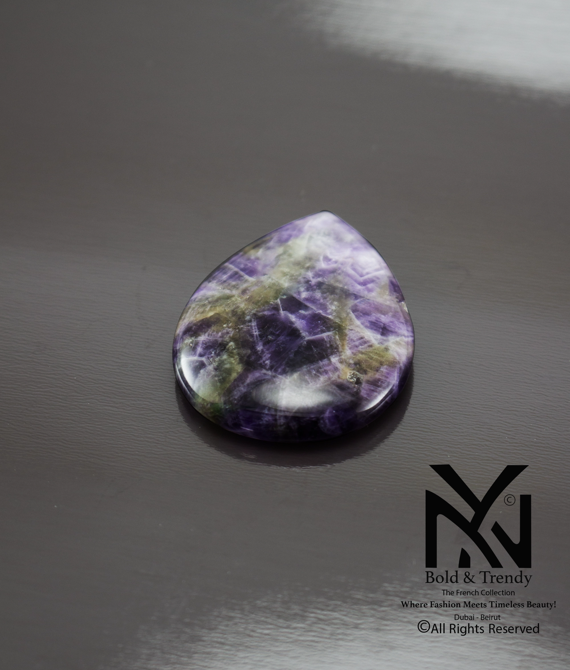 Amethyst Oval Power Stone 1
